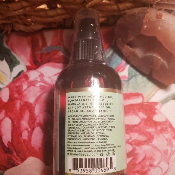 NWT 4oz MARIANELLA BODY OIL ROSEWOOD AND LITSEA CUBEBA IMPERIAL JADE BODY OIL - Picture 3 of 8